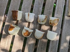 8 Stk. Onyx Schnapsgläser