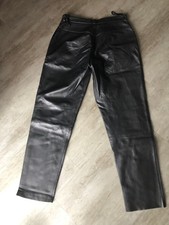 Canda Damen Lederhose Schwarz Gr. 44 Lammnappa Sehr Guter Zustand