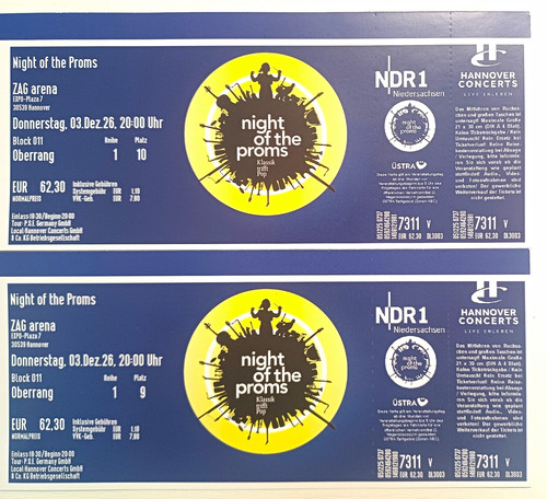 Tickets night the proms - of,