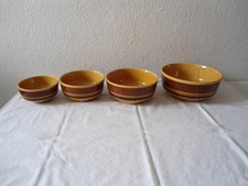 4 Keramik Schüsseln verschiedene Größen   DDR Kult