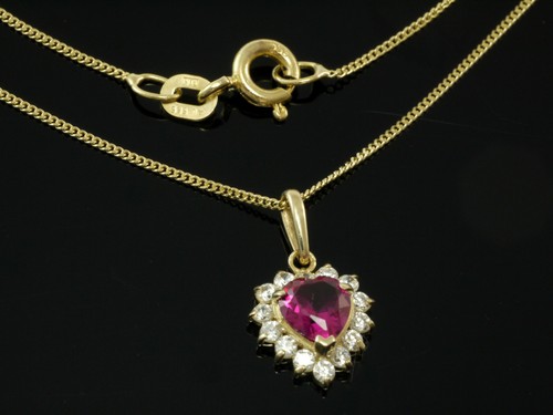 585 goldkette mit kleinem herz - kleinem,