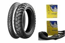 Paar Bereifung Mit Fahrradschläuche Michelin 90/90-21 130/80-17 HEIDENAU K60