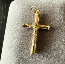 585 Gold Kreuz Anhänger 14K Gelbgold ca. 0,78 g – Elegant, Zeitlos
