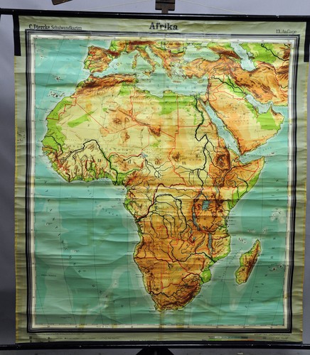 Afrika schulwandkarte - afrika,