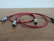 QED Reference Audio 40 XLR Kabel Paar 1m - High-End Interconnect - Rot
