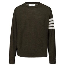 Thom Browne Green Wool Sweatshirt