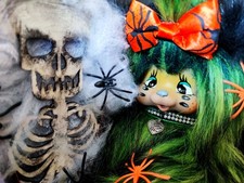 Nyamy Monchichi Secret Halloween Special Ooak Reborn Edition