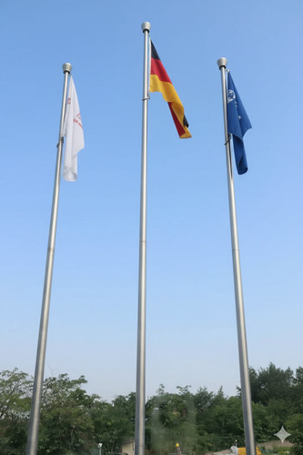 Alu fahnenmast mit ausleger - fahnenmast,