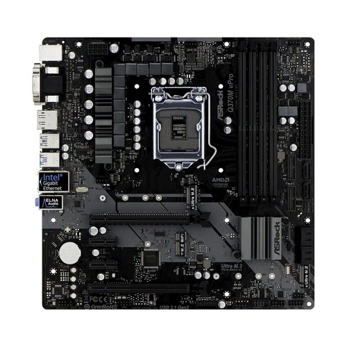 Asrock q370m vpro intel - asrock, q370