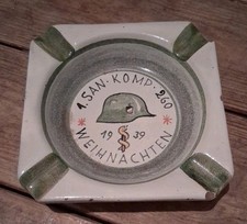 Aschenbecher Wehrmacht 1939  Soldat Stahlhelm Alt Selten WK2