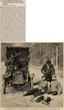 Stummfilm Stunt Gaumont Kinematograph Auto Le Zèbre Unfall Paris Vincennes 1909