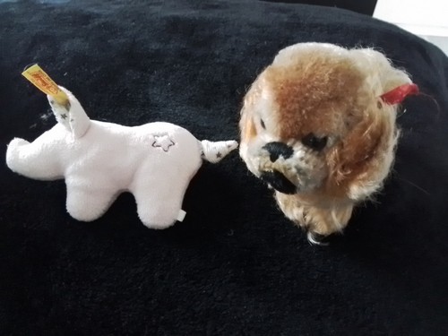 Steiff schwein hund - steiff,