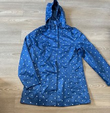 Tolle Regenjacke Regenmantel blau Punkte Gr.36/38 von Blue Motion