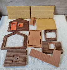 Playmobil Konvolut Blockhütte Dach Wand Ersatzteile Einzelteile etc. 3826, 3638