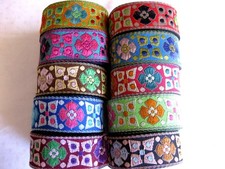 Borte Webband Blumen Blüten