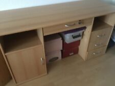 Büro Computer Schreibtisch buchefarben