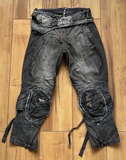 100%ORIG VINTAGE MARITHE FRANCOIS GIRBAUD CROPPED CARGO HOSE GR.36 AVANTGARDE