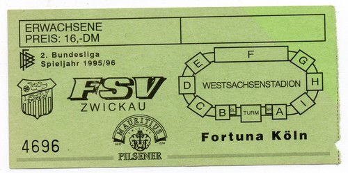 Ticket fsv zwickau - fsv,