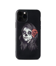 Netwworx Schutzhülle für  iPhone 12 Pro Max  Skull Edition Lady schwarz (HH2)