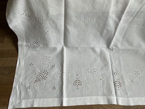 Antike leinen tischdecke - ,