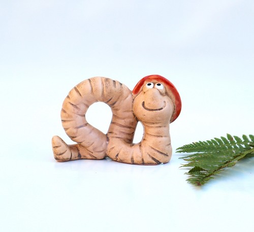 Deko figur wurm - figur, garten