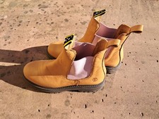 Stiefel Knöchelhoch/Stiefelette Hellbraun mit rosa Gummieinsatz Jolana&Fenena 37