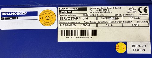 Kollmorgen servostar 614 typ - kollmorgen,