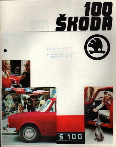 Prospekt skoda 100 1970er - prospekt,