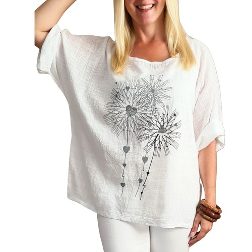 Italy sommer tunika bluse - -,