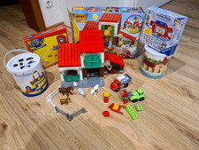 XXL Konvolut Kinder Spiele (ab 1+) Holzbauspiel/Bausteine/Mini Steps/Bauernhof 