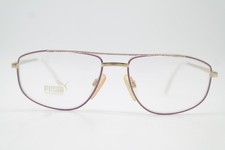 Vintage Brille Puma MP 280 Gold Violett Oval Brillengestell eyeglasses