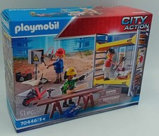 Playmobil 70446 Baugerüst  Handwerkern Baustelle Elektriker Schreiner Maler Neu