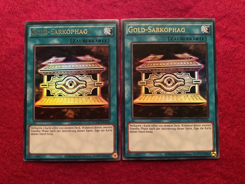 2x gold sarkophag - yu-gi-oh!,