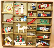 Weihnachten Erzgebirge Baumschmuck 20x Anhänger, Weihnachtsmann