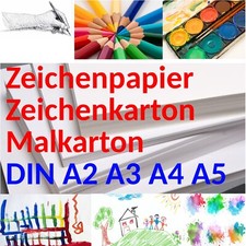 Zeichenpapier Malkarton Zeichenkarton Malpapier DIN A1 A2 A3 A4 A5 280g Papier