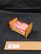 Kinderbett Babybett Holz Kinderzimmer Puppenstube Puppenhaus antik alt