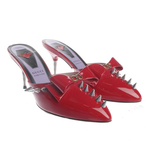 Hohe pantoletten gucci rot - pantoletten,