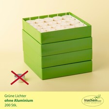 200 Grüne-Lichter Teelichter