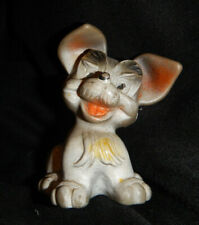 Alte Walt Disney Weichgummi Quietschfigur, Hund, vermutlich Scamp