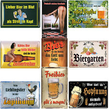 Bier Blechschild Männer Geschenk lustige Sprüche Schilder 20x30cm Kneipe Bar Pub