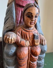 Holzfigur Jungfrau mit Kind