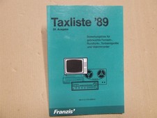Taxliste von gebrauchten