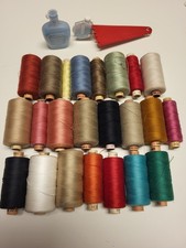 Amann,Saba u.andere Nähfäden  23 Stück ( Rollen ) & Burda Prym Kreide Anzeichner