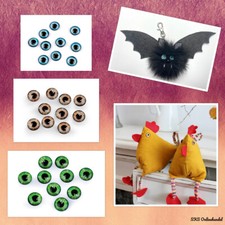 5 Paar Glasaugen 12 mm zum