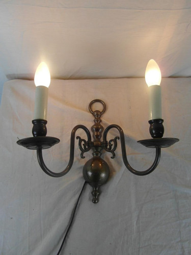Wandlampe doppelt messing - wandlampe,