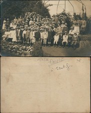 .Russland Trachten / Typen Gruppenbild Jungen und Soldaten 1913 Privatfoto
