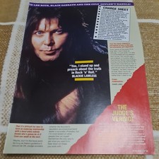 Vintage BLACKIE LAWLESS WASP /