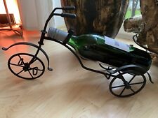 Weinständer Fahrrad Flaschenhalter schwarz Metall Dekoration