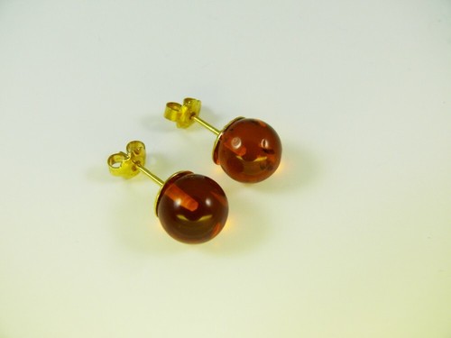 Bernstein ohrringe stecker - ohrringe,