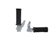Sozius Fußrasten Satz klappbar Gummi hoch universal Simson Motorrad Moped Mofa